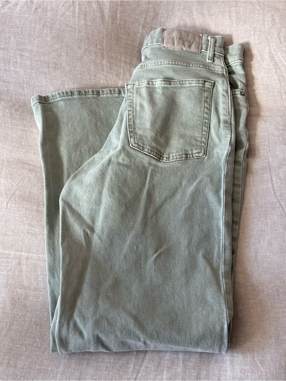 Everlane The Way-High Jean aqua gray wash Size 25 Tall - Picture 4 of 6